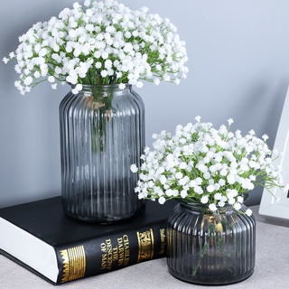 Gypsophila ดอกไม้ปลอม หนัง PU สําหรับตกแต่งบ้าน