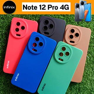 เคสโทรศัพท์ แบบยาง TPU หุ้มกันรอยเลนส์กล้อง คละสี สำหรับ Infinix Note 12 Pro 4G