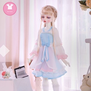 Bjd ชุดเสื้อผ้าตุ๊กตา 1/4 สําหรับ LM4 ชุดเดรสยาวน่ารัก และชุดลําลอง BJD สวยงาม