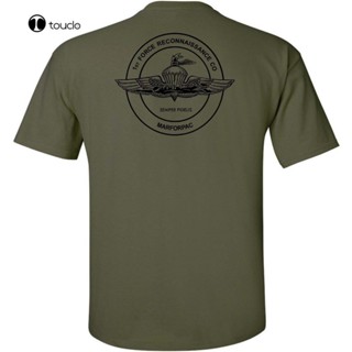 เสื้อทหาร Usmc สหรัฐอเมริกานาวิกโยธินลาดตระเวน - บริษัท ลาดตระเวนกองกําลังที่ 1 ใหม่ล่าสุดผู้ชายแฟชั่นโอคอแบรนด์เสื้อทีเ