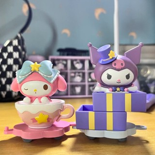 【ของแท้】ตุ๊กตาฟิกเกอร์ Sanrio Circus Blind Box Melody Cinnamoroll น่ารัก 52TOYS ของขวัญ ของเล่นสําหรับเด็ก