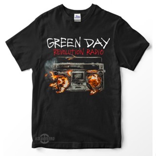 เสื้อยืด พิมพ์ลายวิทยุ Greenday Revolution สไตล์พังก์ Blink182