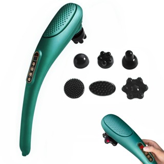 Rechargeable Hand Held Deep Massager for Muscles Neck Cordless Electric Body Massage with Port Design Deep Tissue Back M