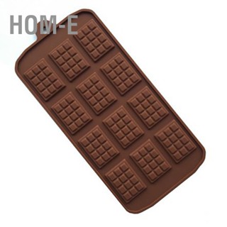 Hom-E Chocolate Mold Rectangle Non Stick Silicone Waffle Bar Mould for Cake DIY Baking Tool