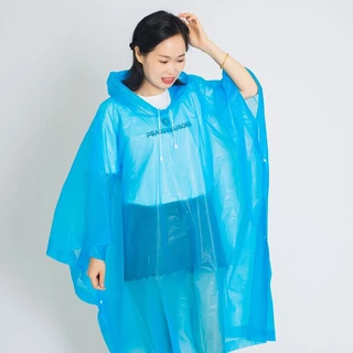 EVA เสื้อกันฝนแฟชั่น สไตล์เกาหลี Rain coats เสื้อกันฝนหญิง-ชาย เพิ่มความหนา ใช้งานได้หลายครั้ง