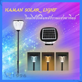 โคมไฟปักดินพลังงานแสงอาทิตย์ ปรับได้3สี ไฟสนามหญ้าพลังงานแสงอาทิตย์ ทางเลือกเต็มรูปแบบสำหรับพื้นที่กลางแจ้งต่างๆ