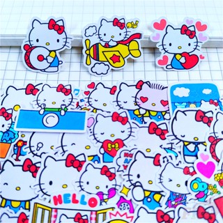 ★★★ Hello Kitty Q-3 สติกเกอร์ไดอารี่ แบบใช้มือ ขนาดเล็ก ★★★ สติกเกอร์ ลายแฟชั่น สําหรับตกแต่งสมุดภาพ อัลบั้ม 60 ชิ้น ต่อชุด (ขนาด: 2~3 ซม.)