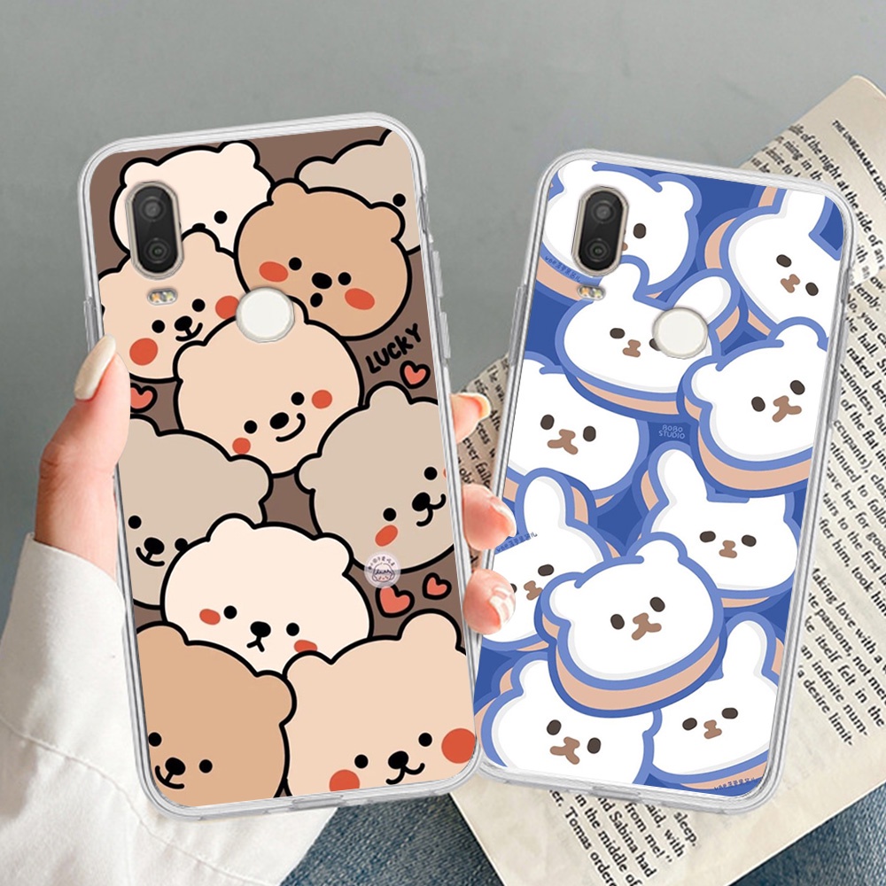 Vsmart Active 1 / vsmart Active 1 Plus / vsmart Active 1+ เคสโทรศัพท์เต็มไปด้วยหมีตลก หมู ฉลาม