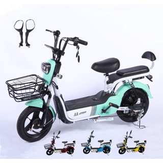 จักรยานไฟฟ้า จอดิจิตอลรุ่นใหม่โครงสร้างแข็งแรง  electric bike สกู๊ตเตอร์ไฟฟ้า e-scooter ขับขี่ง่ายสบาย แบบ 2 ที่นั่ง