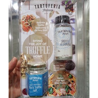 Tartuferia Italiana Truffle Seasoningทาร์ทูฟีเรียอิตาเลียน่าชุดผงปรุงรสทรัฟเฟิลและเกลือทรัฟเฟิลดำ  สำหรับผู้ทานมังสวิรัต