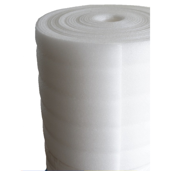 EPE FOAM สีขาว หนา 5 mm กว้าง100cm ยาว10m โฟมกันกระแทกสีขาวนวล โฟมสำหรับกันกระแทกห่อสินค้า ส่งฟรี