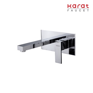 Karat Faucet ก๊อกผสมอ่างล้างหน้าแบบก้านโยก ติดผนัง รุ่น KF-25-640-50