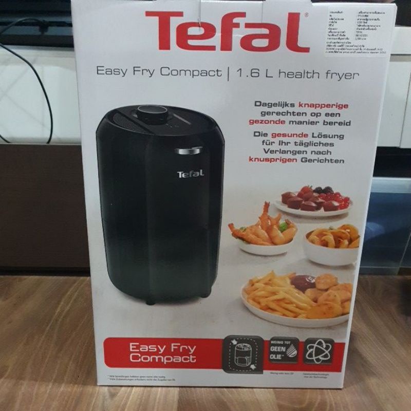 ถูกที่สุด  ของใหม่ พร้อมส่ง หม้อทอดไร้น้ำมัน Tefal EY101866 Easy Fry Compact 1.6 L heath fryer