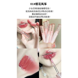 ลิปหมี Cappuvini กลอสทิ้นน้องหมี ปากฉ่ำติดทน ( มี6 เบอร์)