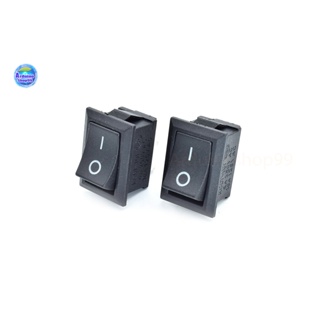 ราคาKCD1-101 Switch 6A-10A 250V 2Pin Snap-in On/Off Rocker Switch(2 ตัว)