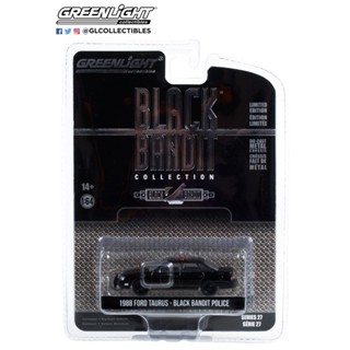 Greenlight 1/64 Black Bandit Series 27 - 1988 Ford Taurus - Black Bandit Police 28110-F