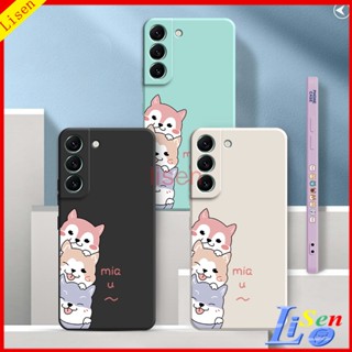 【พร้อมสายคล้อง】เคส Samsung S21 fe S21 plus s22 plus S23 plus Samsung S21 Samsung S23 เคสโทรศัพท์มือถือ ลายสุนัขน่ารัก สําหรับ GG