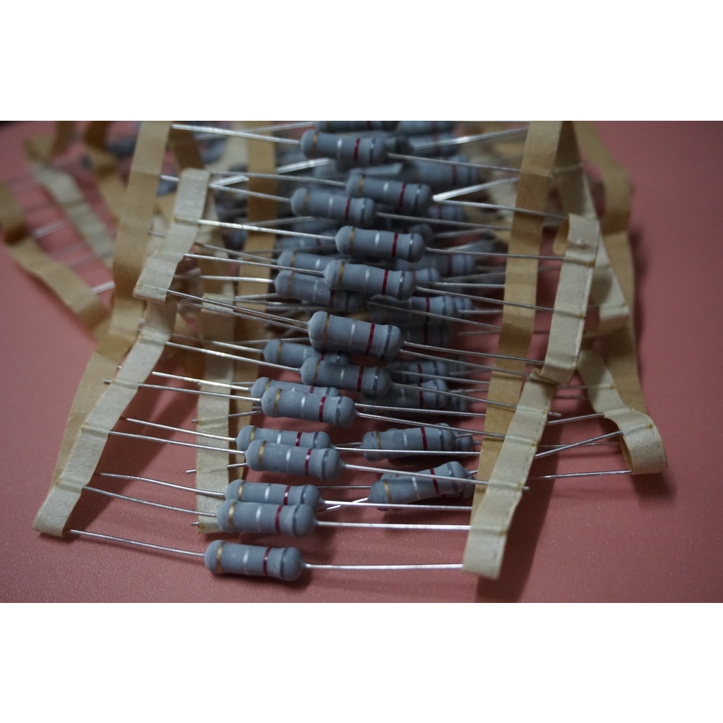 0000966 (10 ตัว)โอห์ม โอม 0.82R , 0.82 โอห์ม 0.82Ω 5%   Resistor 1Watt 1วัตต์ รีซิสเตอร์