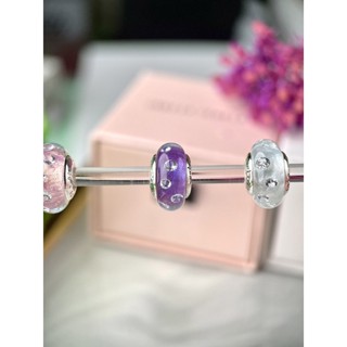 Jadzia Diamond Murano แกนเงินเเท้ เพชร CZ เกรดเดียวกับเเบรนด์ ขนาด no.3 พร้อมส่ง