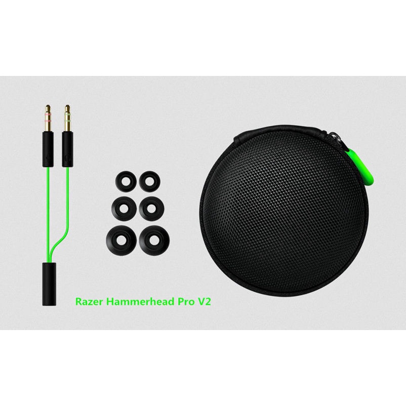 razer hammerhead pro v2 ชุดหูฟังเล่นเกม พร้อมกล่อง
