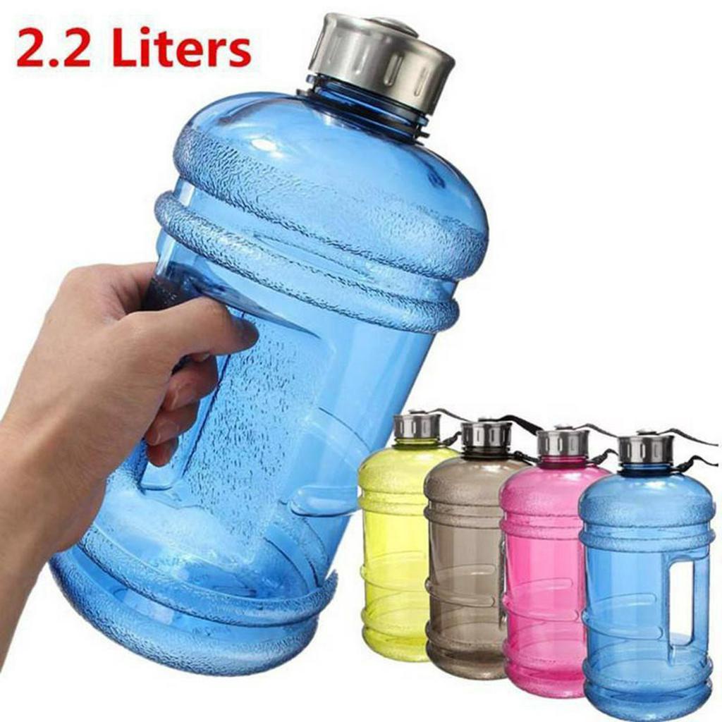 ✧CF 2.2L Portable Large Capacity Water Bottle Training Sports Workout Drink Bottle Large Water Bottl