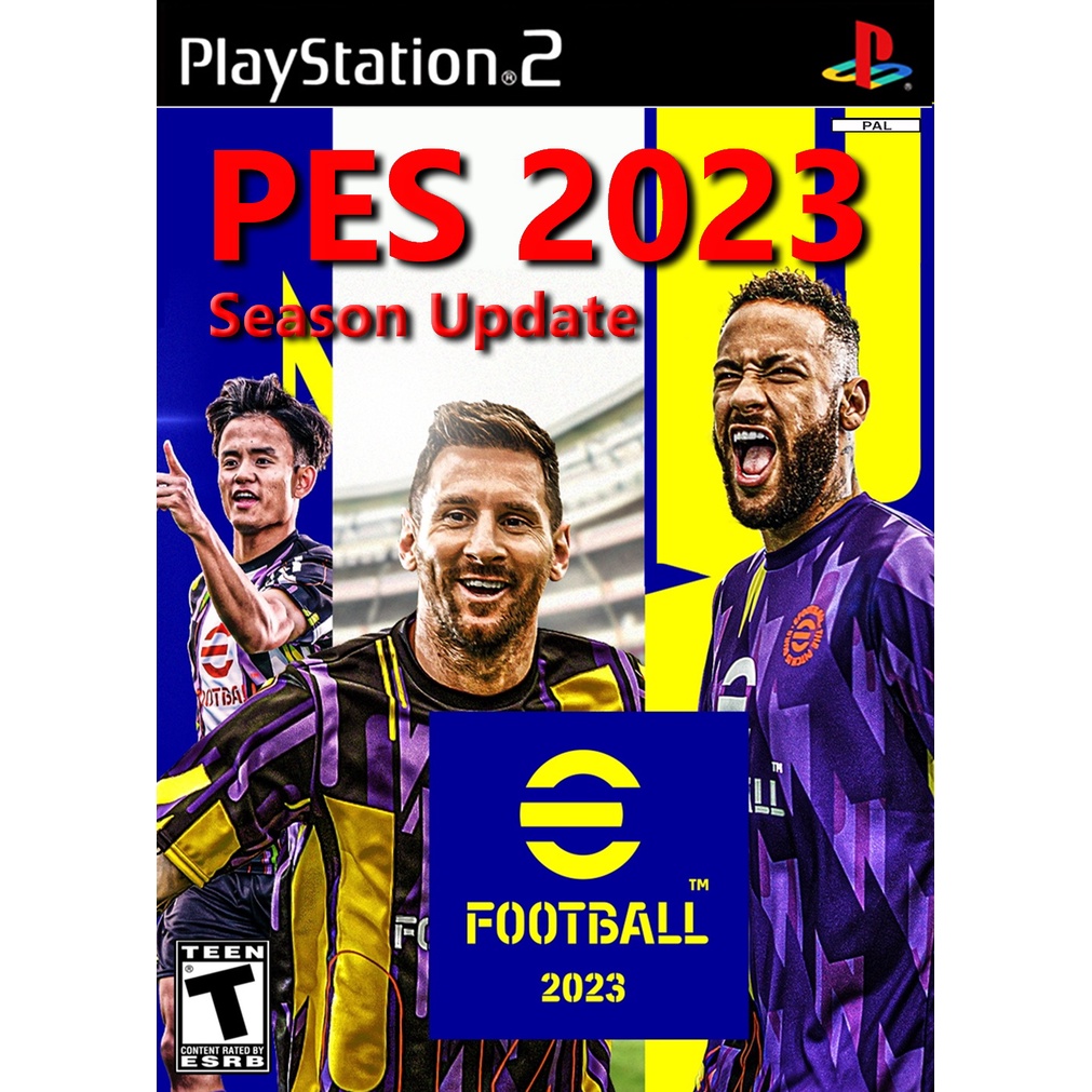 [PS2] eFootball PES 2023 Season Update English (1 DISC) เกมเพลทู แผ่นก็อปปี้ไรท์ PS2 GAMES BURNED DV