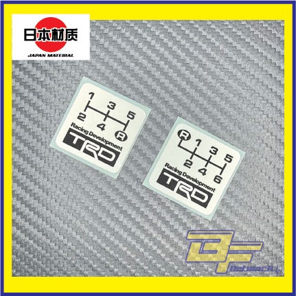 สติ๊กเกอร์หัวเกียร์ TRD สติ๊กเกอร์ TRD Racing Development JDM [ส่งออกสเปค] สติ๊กเกอร์
