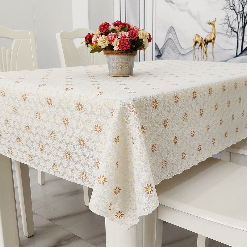 ผ้าปูโต๊ะพีวีซี กันน้ํา ป้องกันความร้อน และปราศจากน้ํามัน ล้างทําความสะอาดได้ เสื่อโต๊ะรับประทานอาหาร สี่เหลี่ยมผืนผ้า ผ้าปูโต๊ะกาแฟ