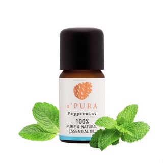 aPURA น้ำมันหอมระเหยแท้ 100% กลิ่นเปเปอร์มิ้นต์ Peppermint 100% Pure Essential Oil (10ml)