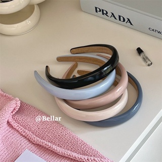 🌷พร้อมส่ง🌷 PRADAA Head Band ที่คาดผม หนังเงามัน สีพาสเทล สไตล์เกาหลี งานพรีเมี่ยม