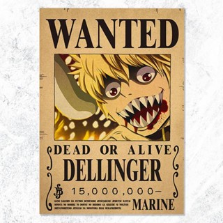 โปสเตอร์ One Piece DELLINGER One Piece ขนาด A3 28.5x42 ซม.