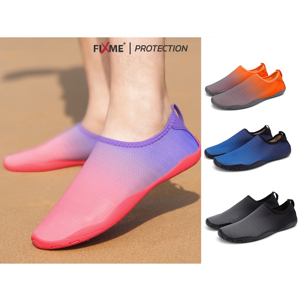 (ปกป้องเท้า) รองเท้าดำน้ำ  Aqua shoes รองเท้าเดินชายหาด เที่ยวทะเล