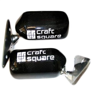 สติกเกอร์ติดกระจก Crafc square 1คู่ สีขาว3Mสะท้อนแสง