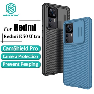 Nillkin CamShield Pro เคส Redmi K50 Ultra เคสโทรศัพท์ ป้องกันกล้อง เลื่อน หรูหรา TPU + PC กันกระแทก ฝาหลัง