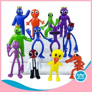 【พร้อมส่ง】ใหม่ ฟิกเกอร์ เกม roblox Rainbow Friends Drool Monster ขนาดเล็ก ของเล่น ของขวัญวันเกิดคริสต์มาส สําหรับเด็ก 12 8 6 ชิ้น