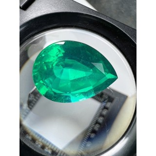 Green Topaz Lab made 16x22mm weight 20 carats