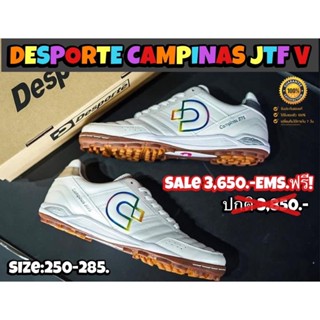รองเท้าฟุตบอลหญ้าเทียม (100 ปุ่ม) DESPORTE CAMPINAS JTF V (สินค้าลิขสิทธิ์แท้มือ1💯%)