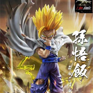 โมเดลฟิกเกอร์ PVC อนิเมะ Dragon Ball Super Saiya 2nd Tyrannosaurus Club Series Son Gohan GK ขนาด 19 ซม. เรืองแสงได้