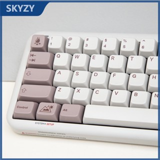 157 คีย์ Snowy Night keycaps MDA Profile PBT Dye Sub คีย์บอร์ดแบบกลไก Keycap