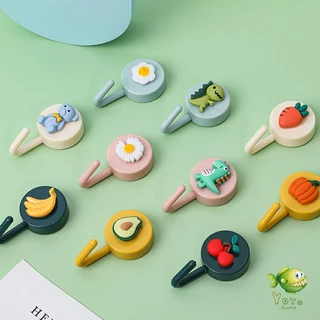 YOYO ตะขอแขวนติดผนัง ลายการ์ตูนน่ารัก 3D Cartoon coat hook