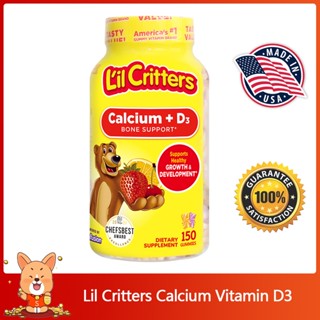 (Exp.11/2024)Lil Critters Calcium Vitamin D3 Bone Support 150 Capsule