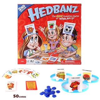 เกมกระดาน Hedbanz The Quick Question of What am I Cards ของเล่นสําหรับเด็ก