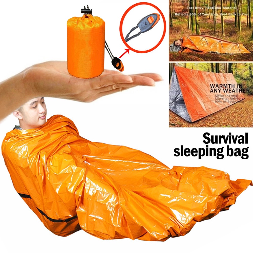 Outdoor Life Bivy Emergency Sleeping Bag Thermal Keep Warm Waterpro