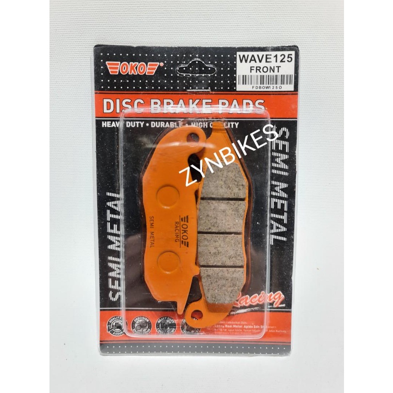 ผ้าเบรคหน้า HONDA WAVE 125 NISSIN CALIPER RCB CALIPER