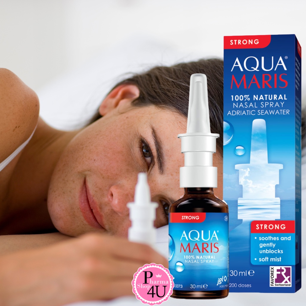 Aqua Maris Strong Nasal Spray 30 ml พ่นจมูก เป็นน้ำทะเลจากธรรมชาติ[6864]