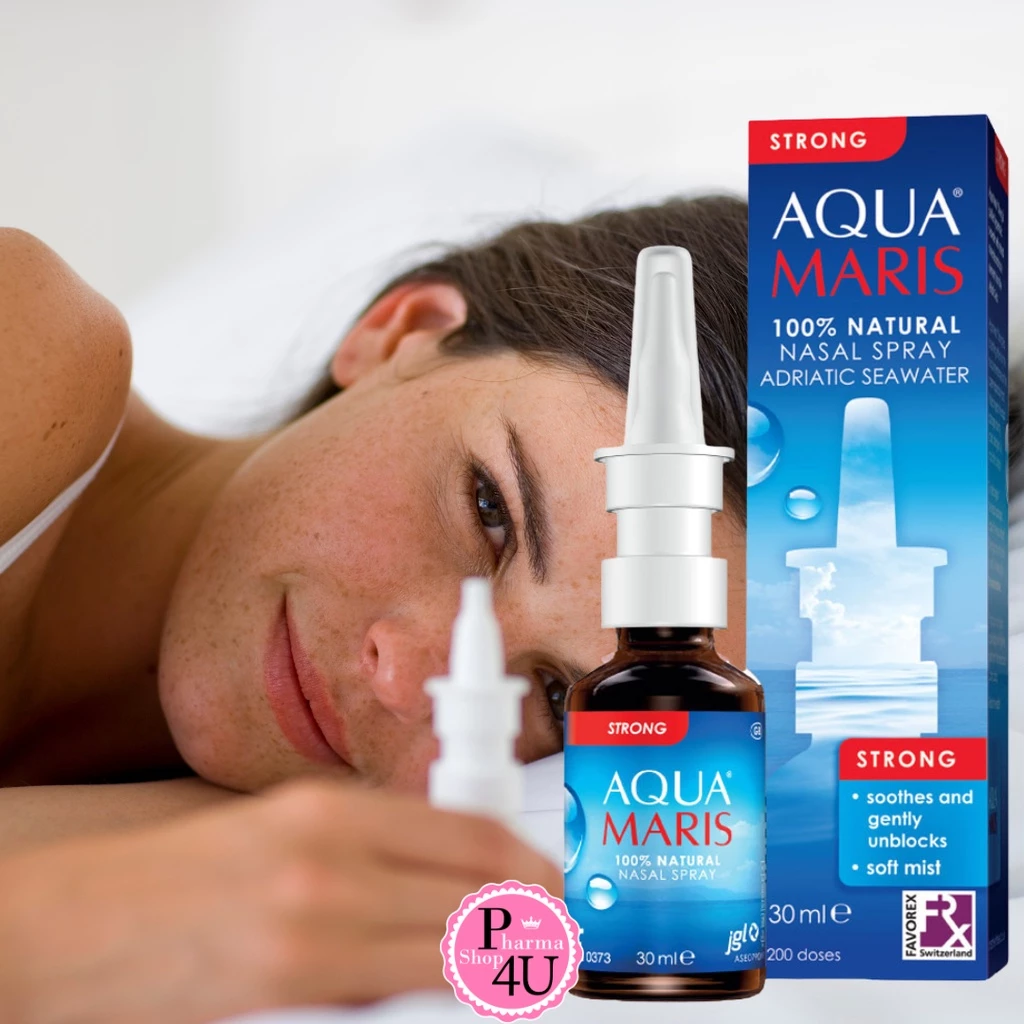 Aqua Maris Strong Nasal Spray 30 ml พ่นจมูก เป็นน้ำทะเลจากธรรมชาติ[6864]
