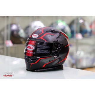 หมวกกันน็อค BELL HELMETS QUALIFIER STEALTH CAMO MATTE BLACK RED