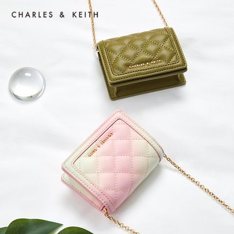 Charles Keith กระเป๋าสตางค์ผู้หญิง กระเป๋าโซ่ กระเป๋าสะพายข้างมินิ CK6-50701179