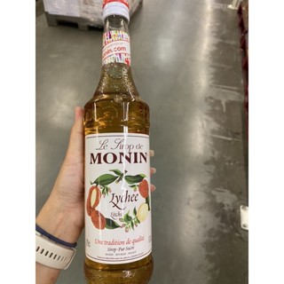 น้ำเชื่อม กลิ่น ลิ้นจี่ Le Sirop De Monin Lychee ( Monin Brand ) 700 Ml. เลอ ซีรอพ เดอ โมนิน ลิ้นจี่