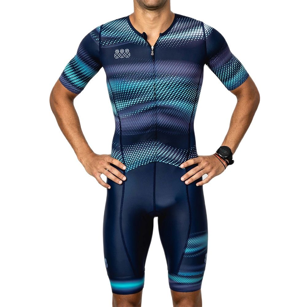 Tres Pinas New Triathlon Skinsuit Men Cycling Jersey Jumpsuit MTB Suit